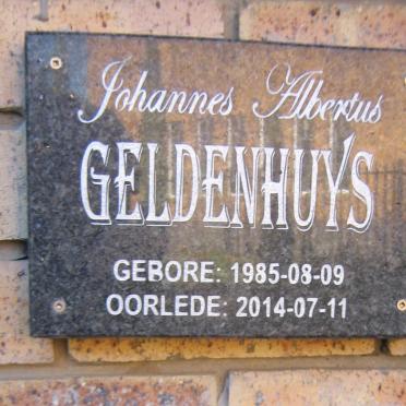 GELDENHUYS Johannes Albertus 1985-2014