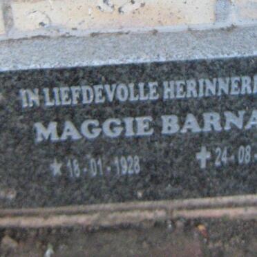 BARNARD Maggie 1928-2016