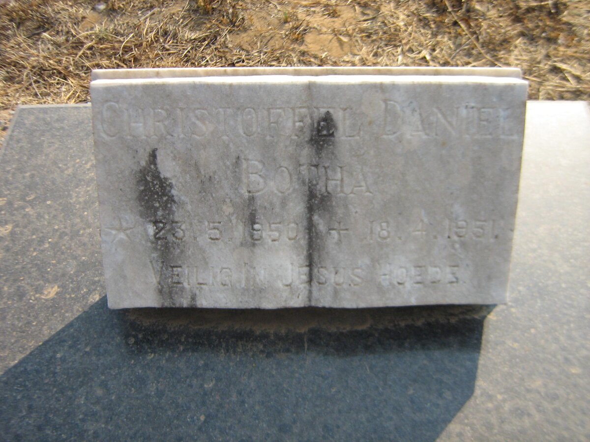 BOTHA Christoffel Daniel 1950-1951