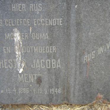 MENTZ Hester Jacoba 1886-1946