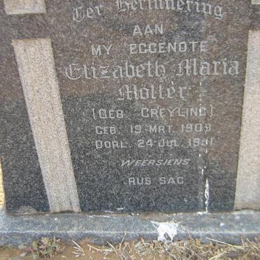 MÖLLER Elizabeth Maria nee GREYLING 190?-1951