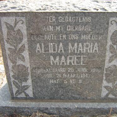 MAREE Alida Maria nee TALJAARD 1908-1947
