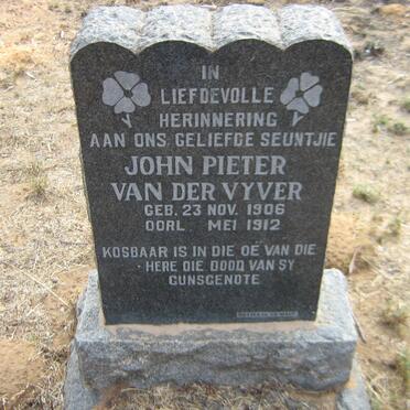 VYVER John Pieter, van der 1906-1912