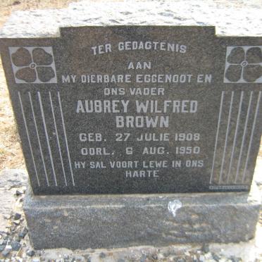 BROWN Aubrey Wilfred 1908-1950