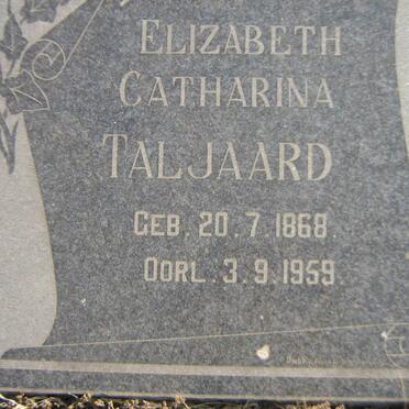 TALJAARD Elizabeth Catharina 1868-1959