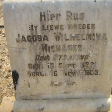 NIENABER Jacoba Wilhelmina nee STRATING 1861-1933