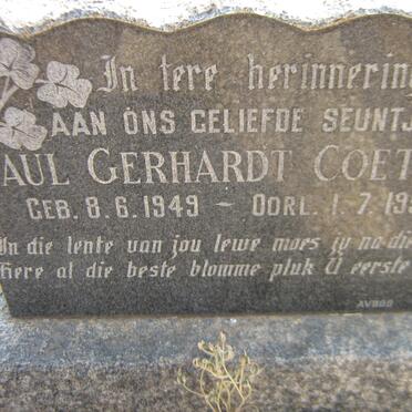 COETZEE Paul Gerhardt 1949-1954