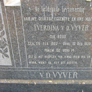 VYVER Everdina, v.d. nee ROOS 1927-1953