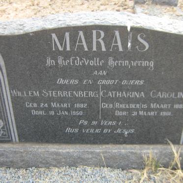 MARAIS Willem Sterrenberg 1882-1950 &amp; Catharina Carolina RHEEDER 1885-1961