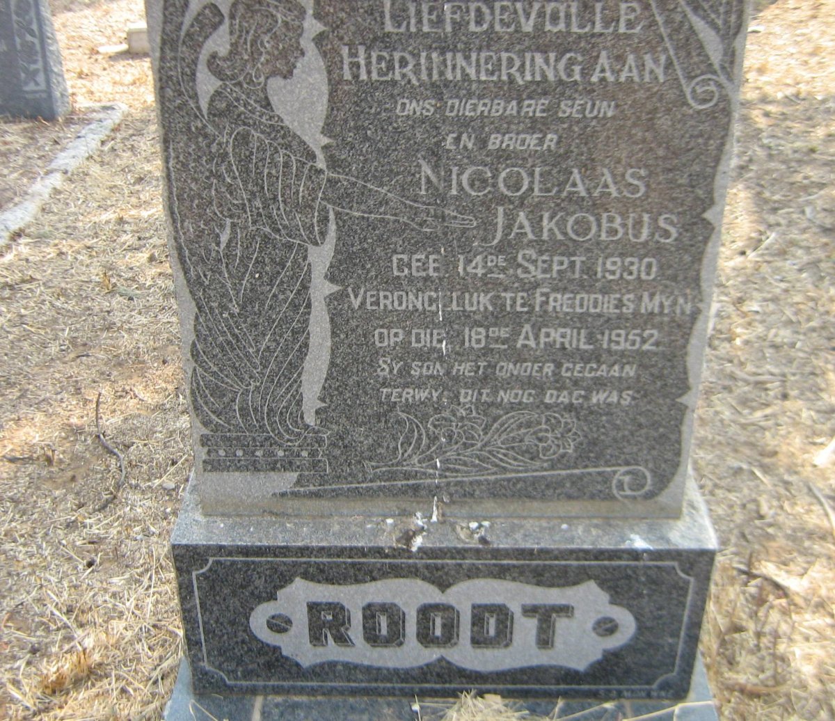 ROODT Nicolaas Jacobus 1930-1952