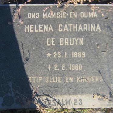 BRUYN Helena Catharina, de 1889-1980