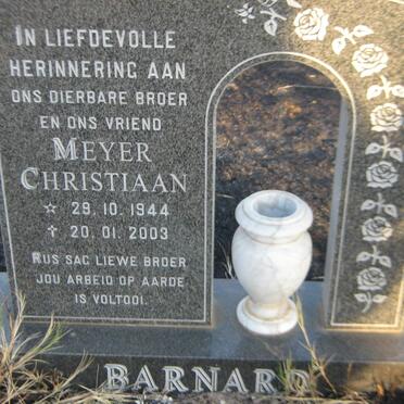 BARNARD Meyer Christiaan 1944-2003
