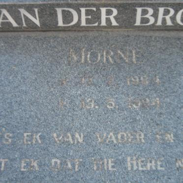 BROEK Morne, van der 1984-1984