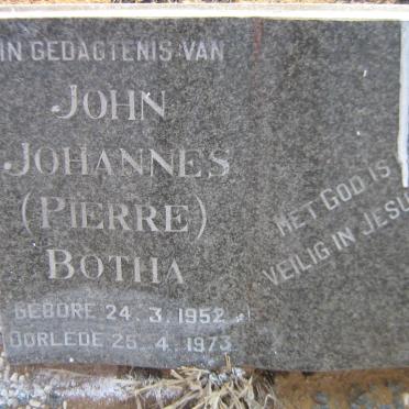 BOTHA John Johannes 1952-1973
