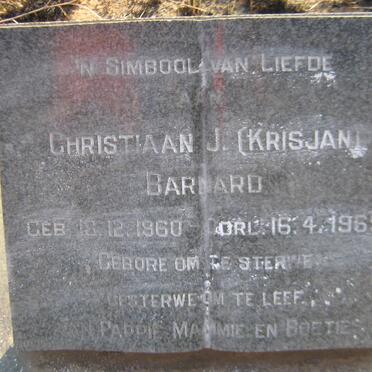 BARNARD Christiaan J. 1960-1969