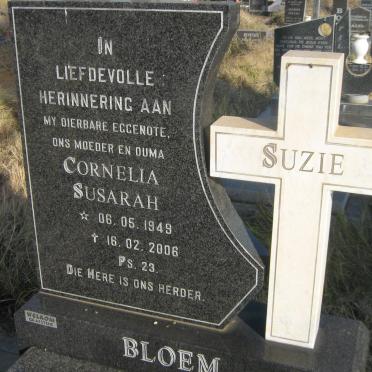 BLOEM Cornelia Susarah 1949-2006