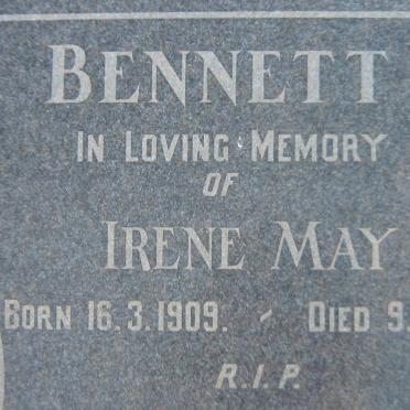 BENNETT Irene May 1909-1963