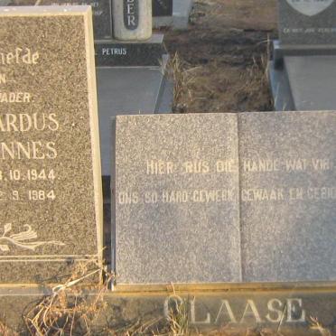 CLAASE Gerhardus Johannes 1944-1984 &amp; Barendina Johanna 1946-1983
