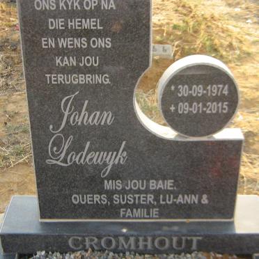 CROMHOUT Johan Lodewyk 1974-2015
