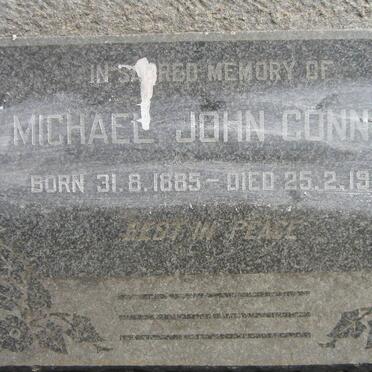 CONNOR Michael John 1885-1960