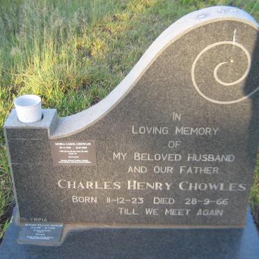 CHOWLES Charles Henry 1923-1966 &amp; Moira Carol 1926-2005 :: CHOWLES Richard William 1948-2005