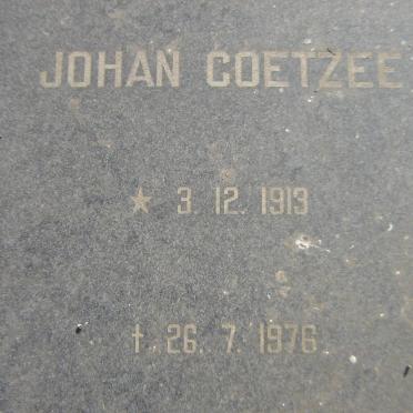 COETZEE Johan 1913-1976