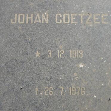 COETZEE Johan 1913-1976