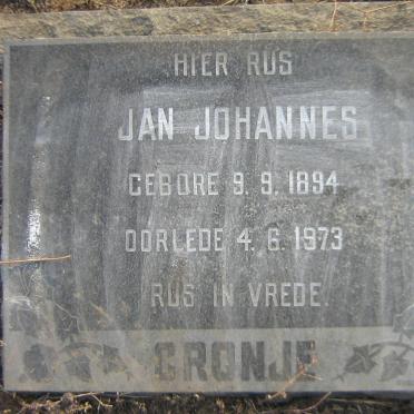 CRONJE Jan Johannes 1894-1973