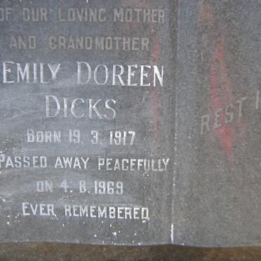 DICKS Emily Doreen 1917-1969