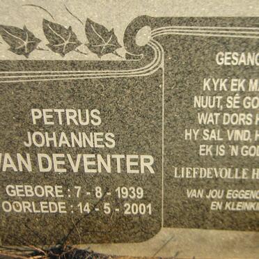 DEVENTER Petrus Johannes, van 1939-2001