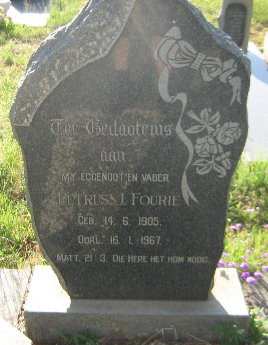 FOURIE Petrus J. 1905-1967