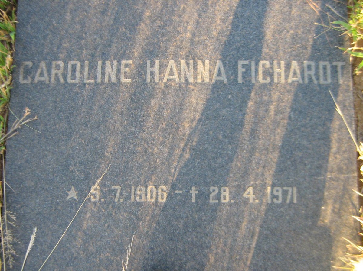 FICHARDT Caroline Hanna 1906-1971