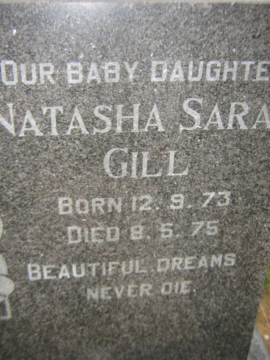 GILL Natasha Sara 1973-1975