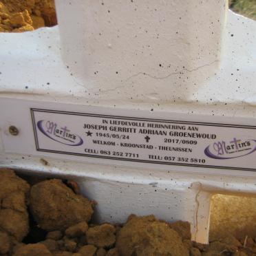 GROENEWOUD Joseph Gerritt Adriaan 1945-2017