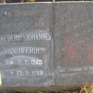 HEERDEN Frederik Johannes, van 1945-1968