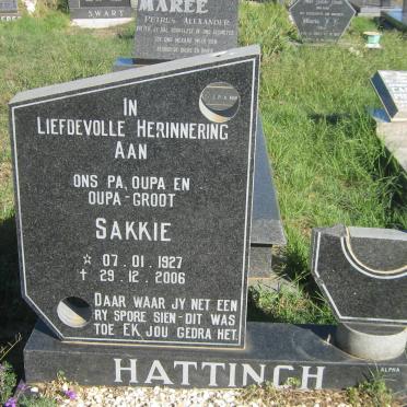 HATTINGH Sakkie 1927-2006
