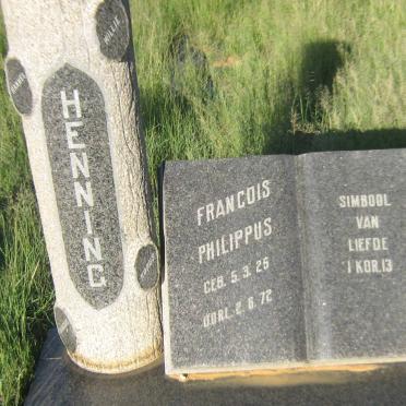 HENNING Francois Philippus 1925-1972