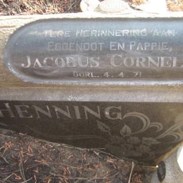 HENNING Jacobus Cornelis -1971