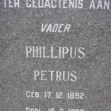 HEEVER Phillipus Petrus, van den 1892-1966 &amp; Isabella Elizabetha Magritha FOURIE 1892-1963 