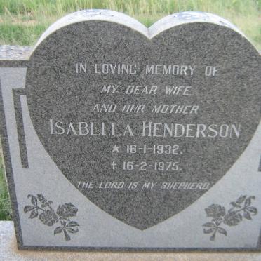 HENDERSON Isabella 1932-1975