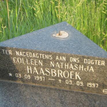 HAASBROEK Colleen Nathashja 1997-1997