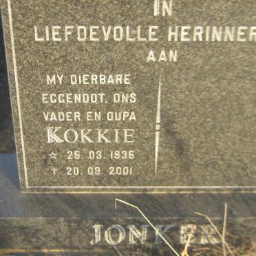 JONKER Kokkie 1935-2001