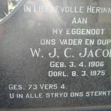 JACOBS W. J. C. 1906-1975