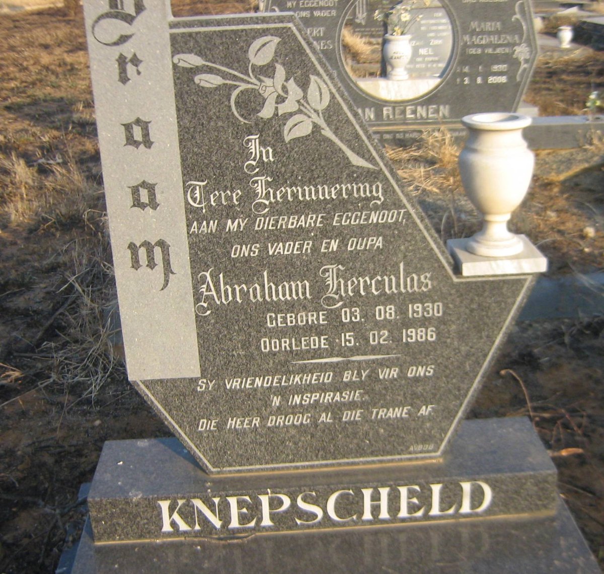 KNEPSCHELD Abraham Herculas 1930-1986