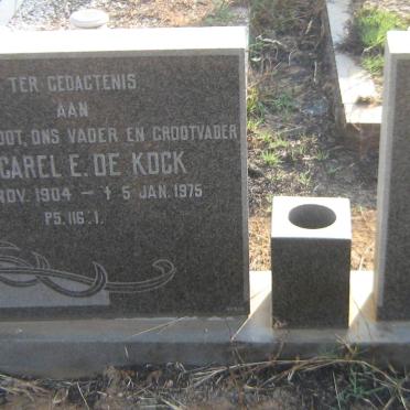 KOCK Carel E., de 1904-1975