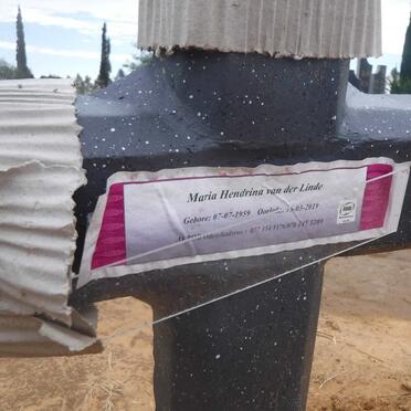 LINDE Maria Hendrina, van der 1959-2019