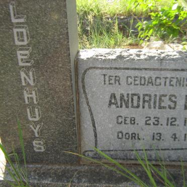 LOENHUYS Andries L.S. 1896-1965
