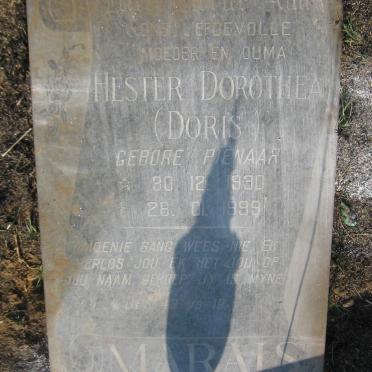 MARAIS Hester Dorothea nee PIENAAR 1930-1999