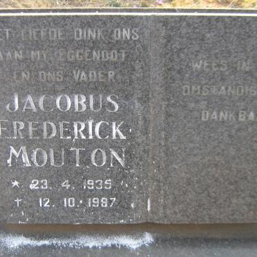 MOUTON Jacobus Frederick 1935-1987