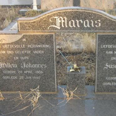 MARAIS Willem Johannes 1905-1990 &amp; Susanna Elizabeth nee BOTHA 1910-1988